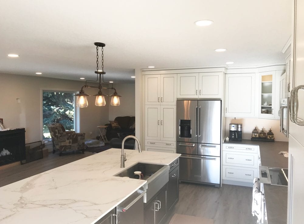 Complete Home Rebuild Image of a Kitchen and Living room in a Complete Home Rebuild by Exquisite Electric