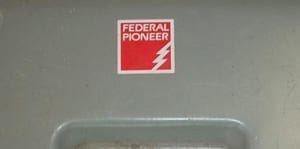 Image of a FPE Federal Pioneer Panel Logo Sticker