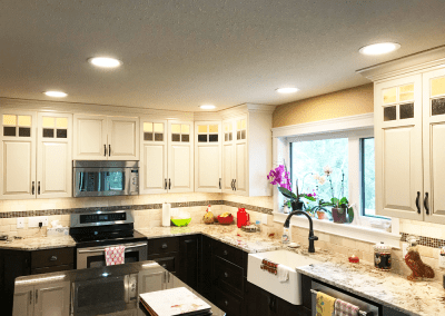 Image of Lighting and Electrical Work in a Full Kitchen Renovation