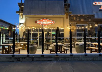 image of Patio Lighting Installed at the Okotoks Original Joe's By Exquisite Electric