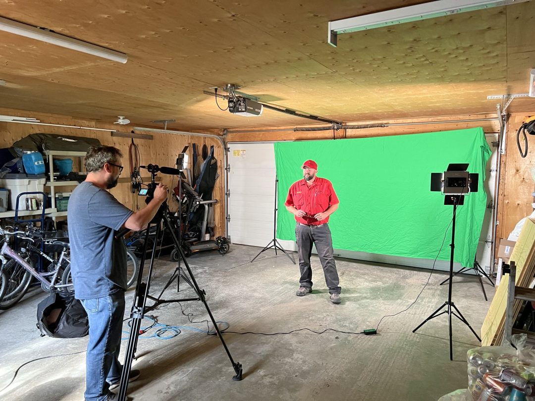 Electricians on set