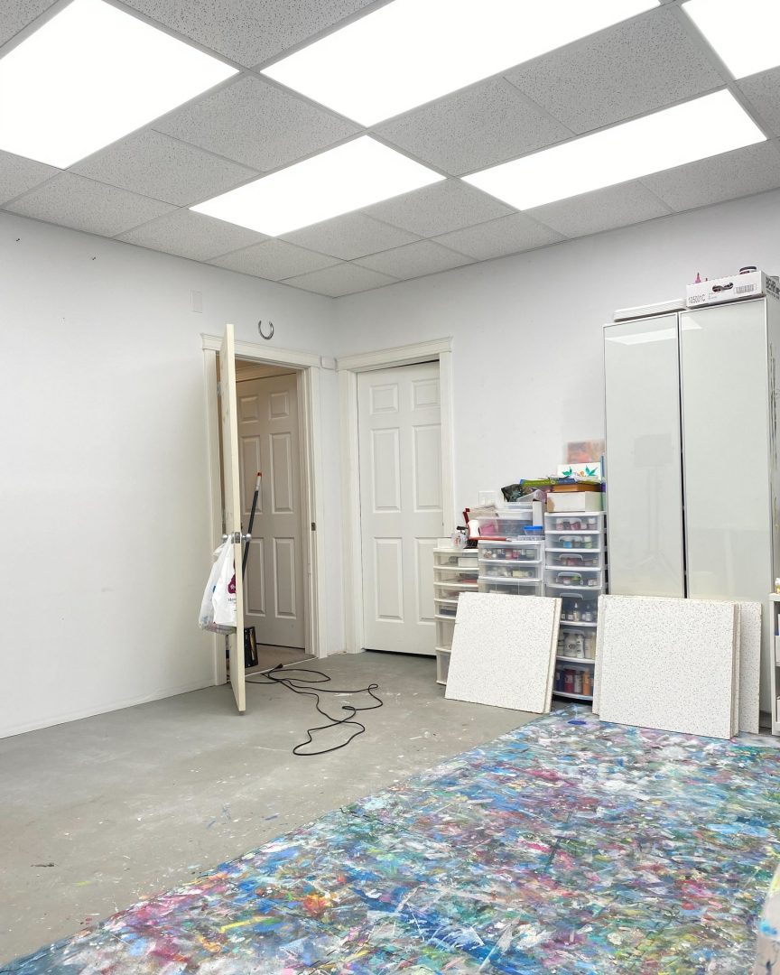 Art studio lighting reno Art studio lighting renovation